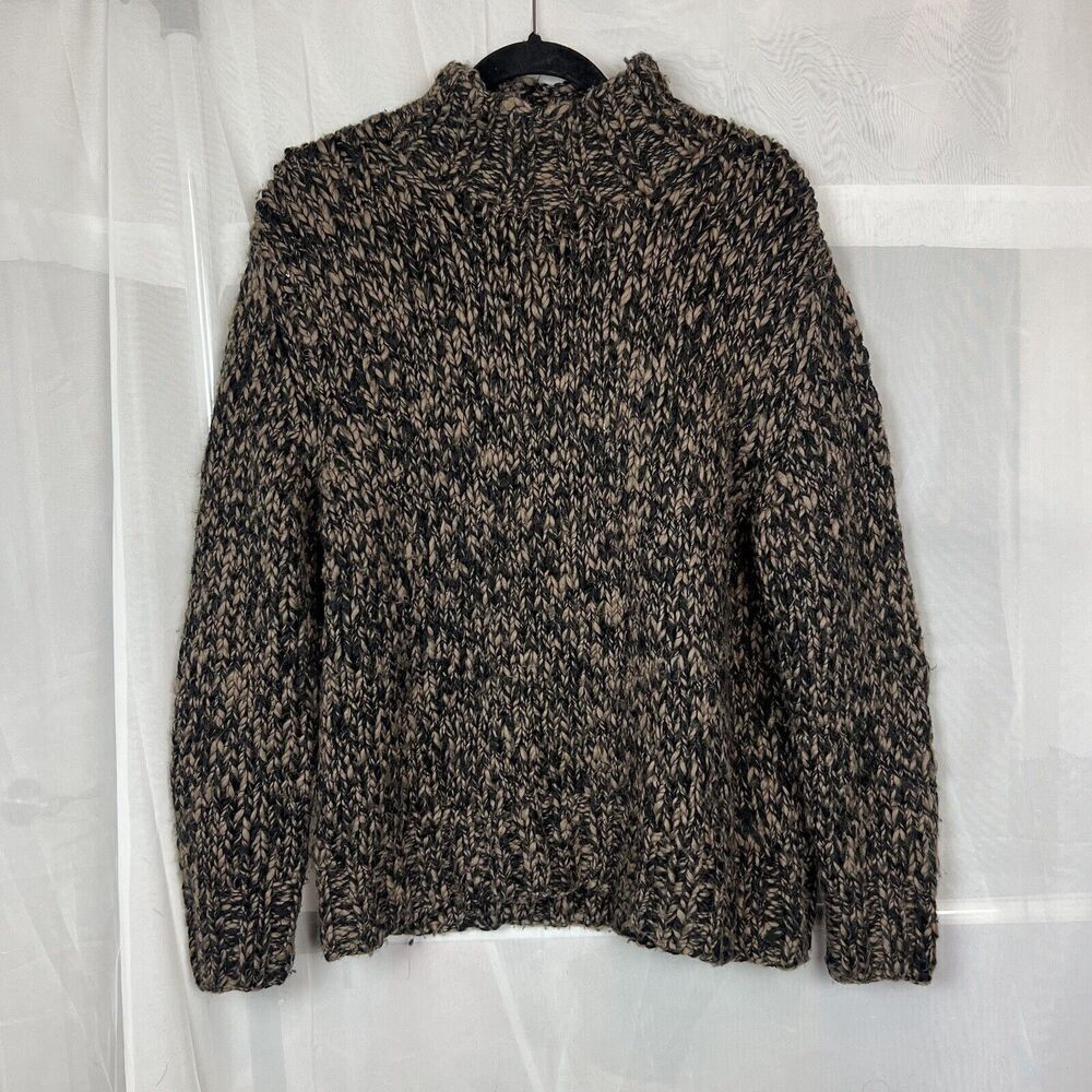 111 State wool blend chunky knit high neck sweater Medium artsy indie oversized